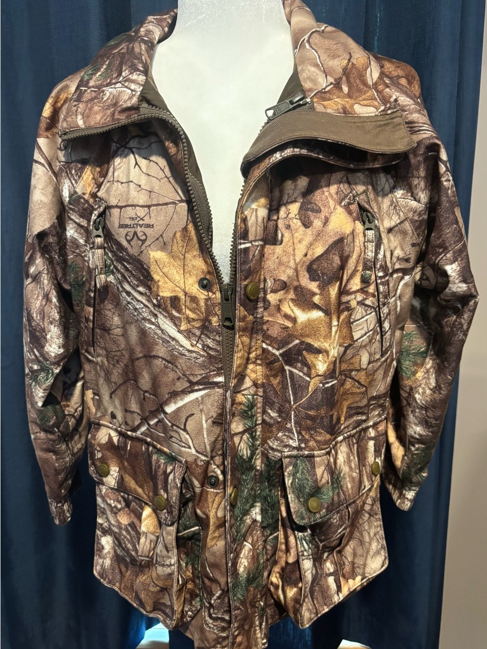 Cabela's Brown Green Camouflage Youth Insulated Hunting Jacket